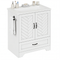 Sikaic Sink cabinet & vanity 25 inch Bathroom Vanity with Sink and Soft Closing Doors White White / Engineered Wood / Modern