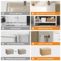 Sikaic Sink cabinet & vanity 30 Inch Bathroom Vanity with Sink & Towel Holder White White / Engineered Wood / Modern