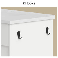 Sikaic Sink cabinet & vanity 37 inch Bathroom Vanity with Sink & 5-Drawer Storage White White / Engineered Wood / Modern
