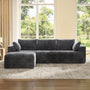 Sikaic Sofa Sikaic Boneless Modular Sectional Corduroy Sofa with Reversible Chaise Grey Grey / Corduroy / Modern