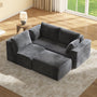 Sikaic Sofa Sikaic Boneless Modular Sectional Corduroy Sofa with Reversible Chaise Grey Grey / Corduroy / Modern