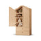 Sikaic Storage Cabinet 70.9" Tall Farmhouse Pantry Cabinet with Mustache Arch Natural Natural / Engineered Wood / Farmhouse