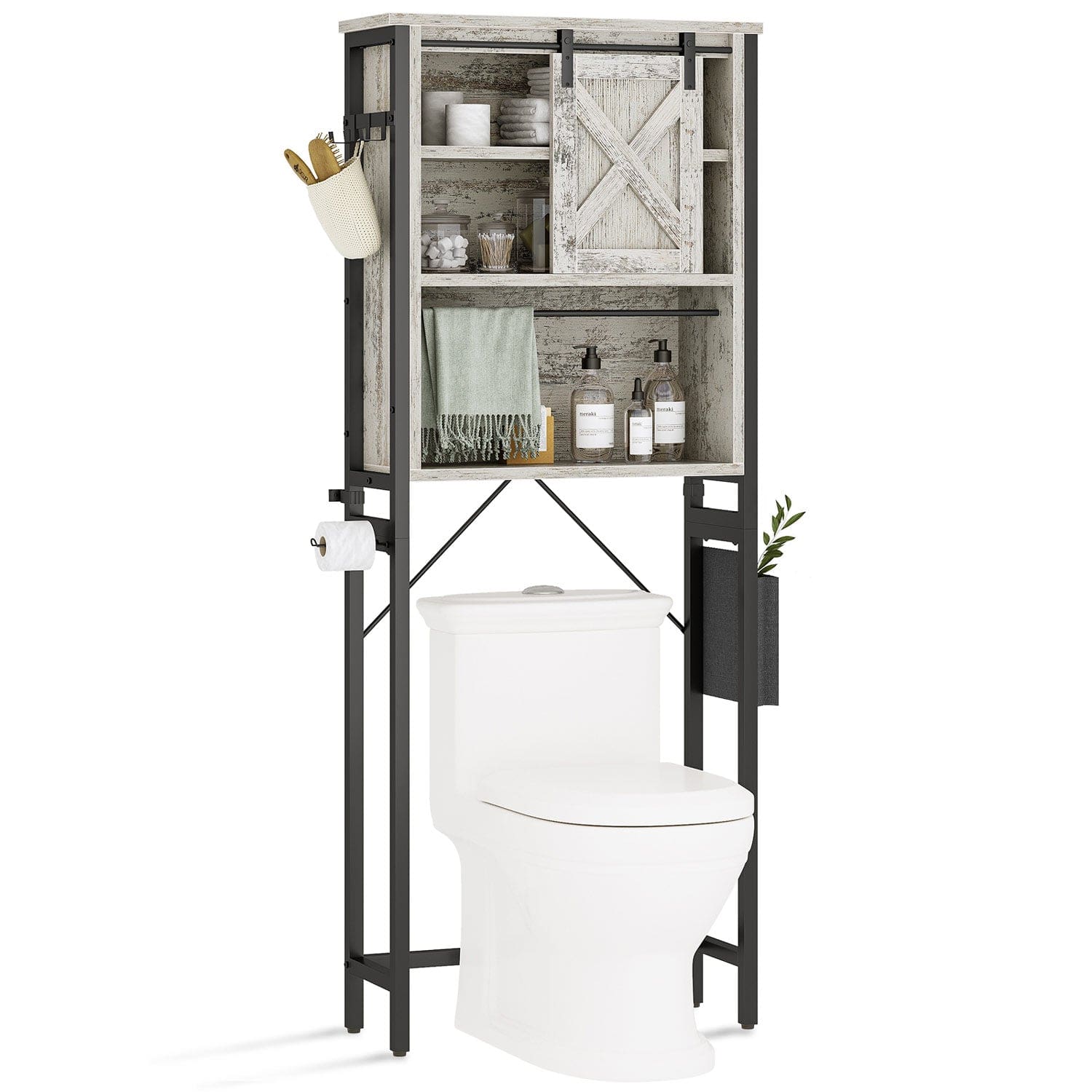 Sikaic Over The Toilet Storage Cabinet Vintage White