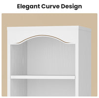 Sikaic Storage Cabinet 67 Inch Tall Bathroom Storage Cabinet with 4 Shelves White White / Engineered Wood / Modern