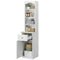 Sikaic Storage Cabinet 67 Inch Tall Bathroom Storage Cabinet with 4 Shelves White White / Engineered Wood / Modern