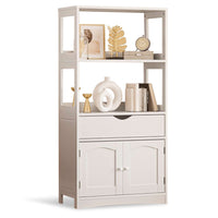 Sikaic Storage Cabinet Multifunctional Storage Cabinet White White / Modern / Engineered Wood