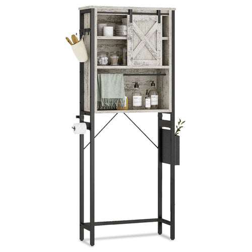 Sikaic Tolet Storage Over the Toilet Storage Cabinet Vintage White Vintage White / Modern
