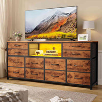 Sikaic TV Stands 55 inch LED TV Stand Dresser Brown Brown / Engineered Wood / Modern